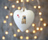 Shar Pei Ceramic Heart Bauble